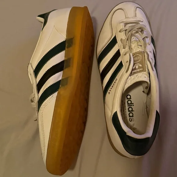 Adidas Originals Gazelle Indoor Sneakers – White & Green – Women’s 9 - Picture 7 of 7